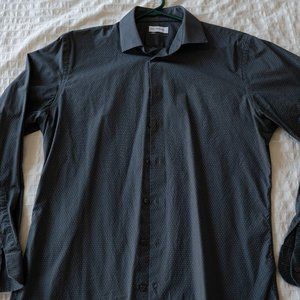 Calibrate Dress Shirt Button Down Long Sleeve M